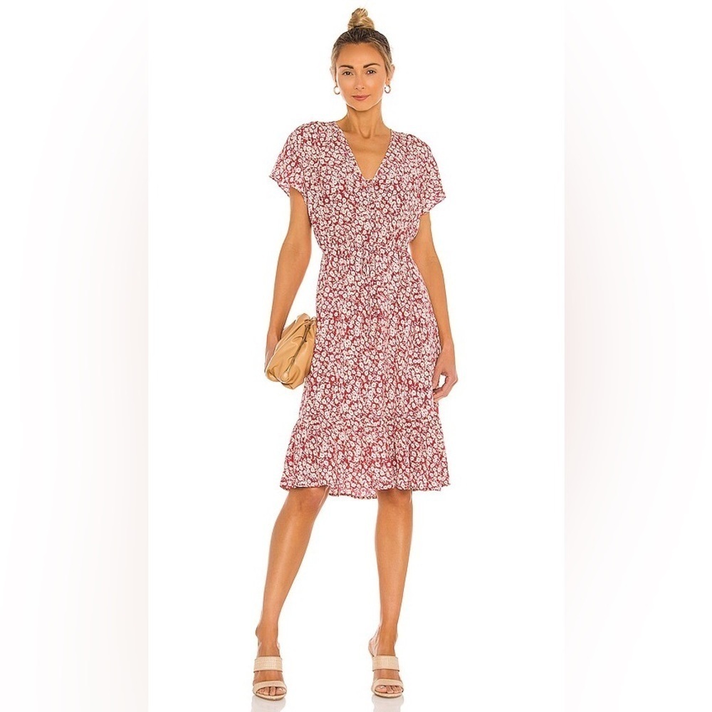 RAILS Kiki Dress Scarlet Camellia Floral Print Boho Casual Women’s Small